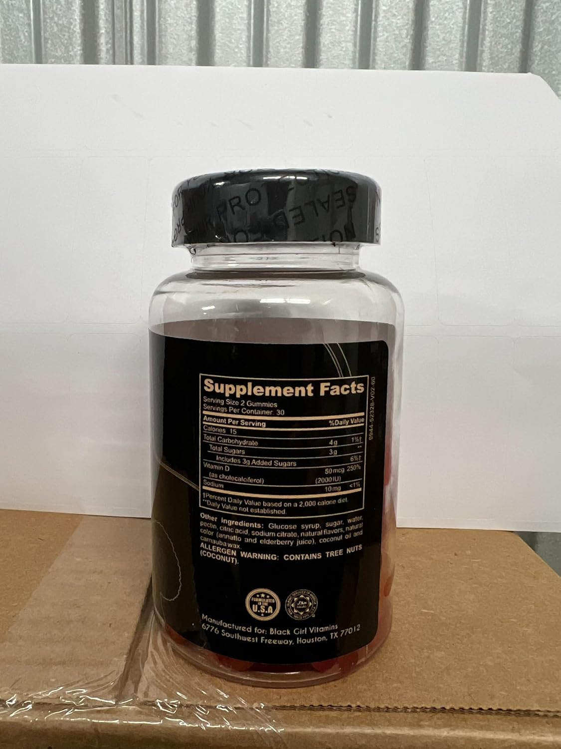 Black Girl Vitamins - Gomitas de Vitamina D3, para Apoyo Inmunológi...