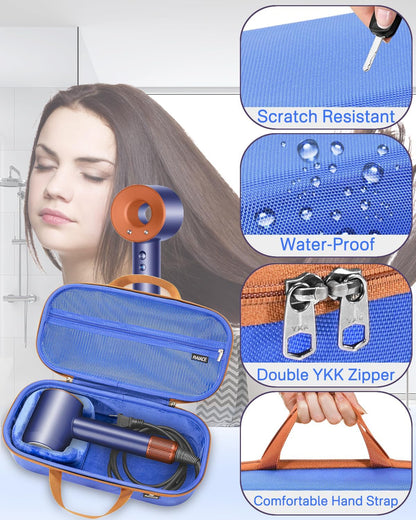 Estuche de almacenamiento rígido RAIACE compatible con secador de p...