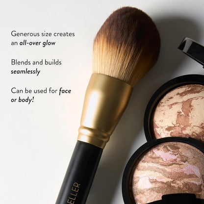 LAURA GELLER NEW YORK Pinceles de maquillaje profesional cosmético - Libre de crueldad - 05 cepillos de cara completa Set 5 piezas