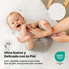 Paquete de 1 funda protectora impermeable para colchón de cuna ajus...