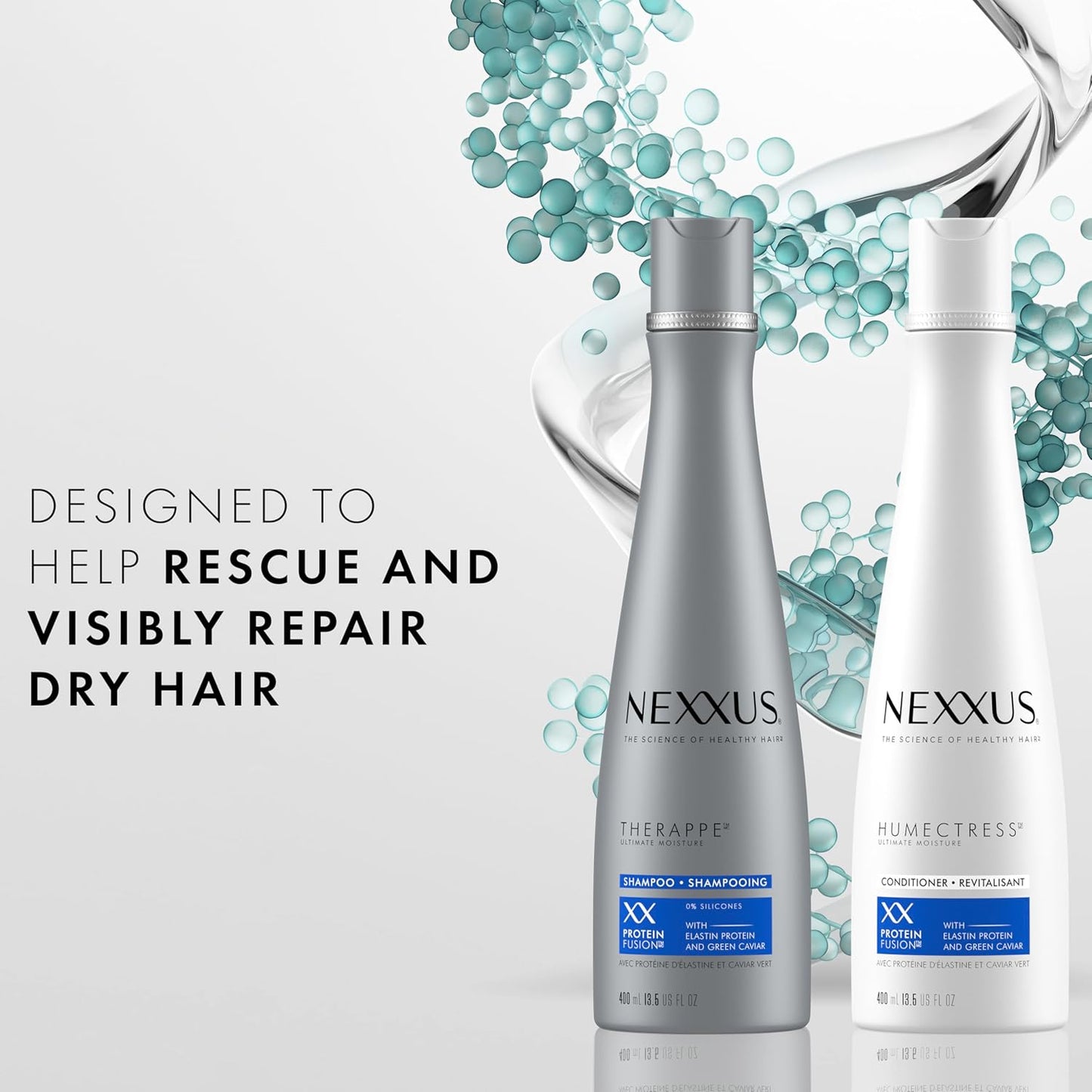 Nexxus Champú y acondicionador Therappe Humectress 2 unidades para...
