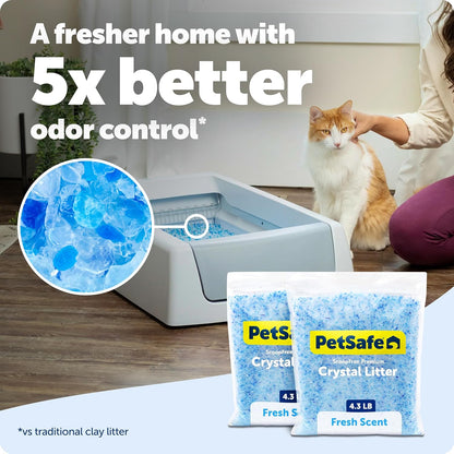 PetSafe ScoopFree Arena de Cristal Premium para Gatos - Supera a la...