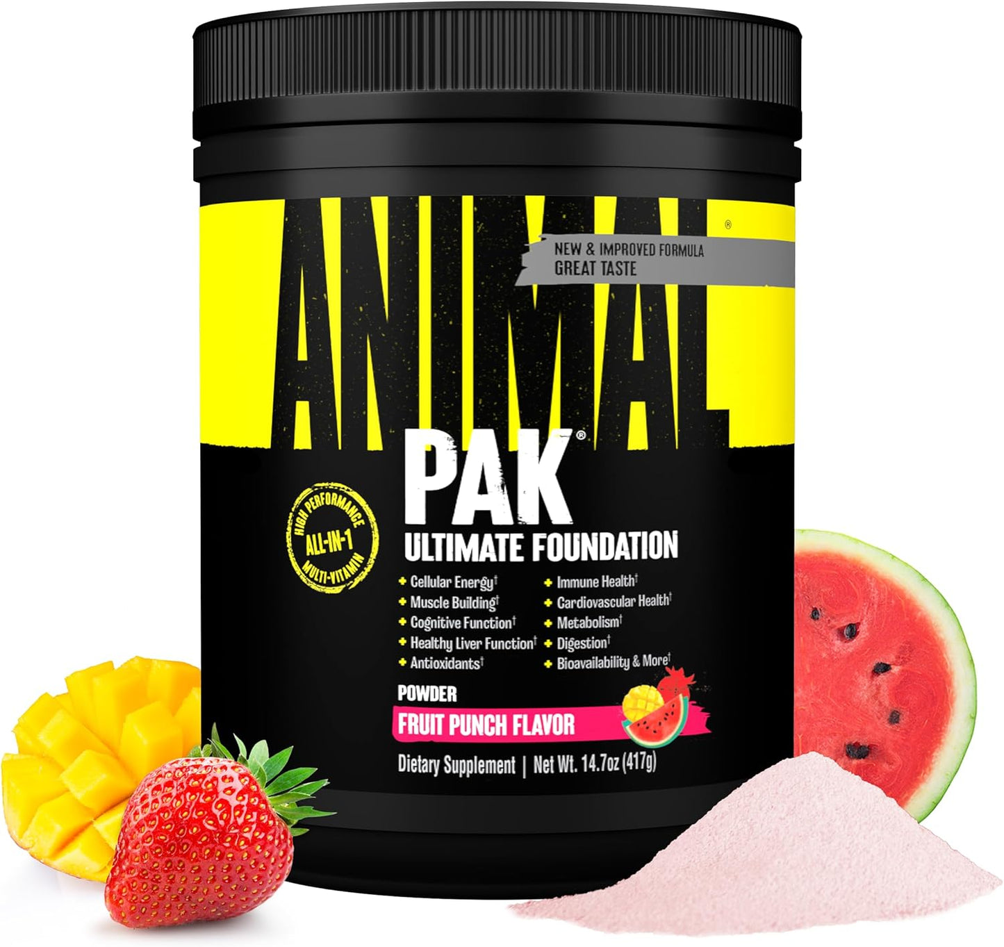 Animal Pak - Práctico Polvo Todo en Uno de Vitaminas y Suplementos...