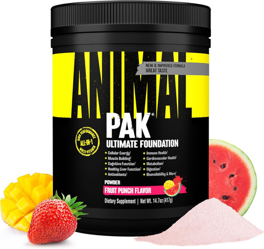 Animal Pak - Práctico Polvo Todo en Uno de Vitaminas y Suplementos...