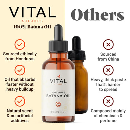 Aceite de Batana para el Crecimiento del Cabello – Aceite de Batana 100% Puro y Orgánico de Honduras – Fortalece, Espesa y Restaura el Cabello Natural – Tratamiento Capilar y del Cuero