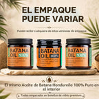 Aceite de batana 100% crudo para cabello de Honduras, 4.06 onzas lí...