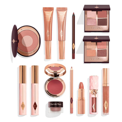 Charlotte Tilbury Pillow Talk Dreams Come True Kit de Maquillaje - Edición Limitada Juego de Regalo de Belleza de 15 Piezas con Esenciales de Maquillaje para Labios, Ojos y Mejillas en Tonos Icónicos