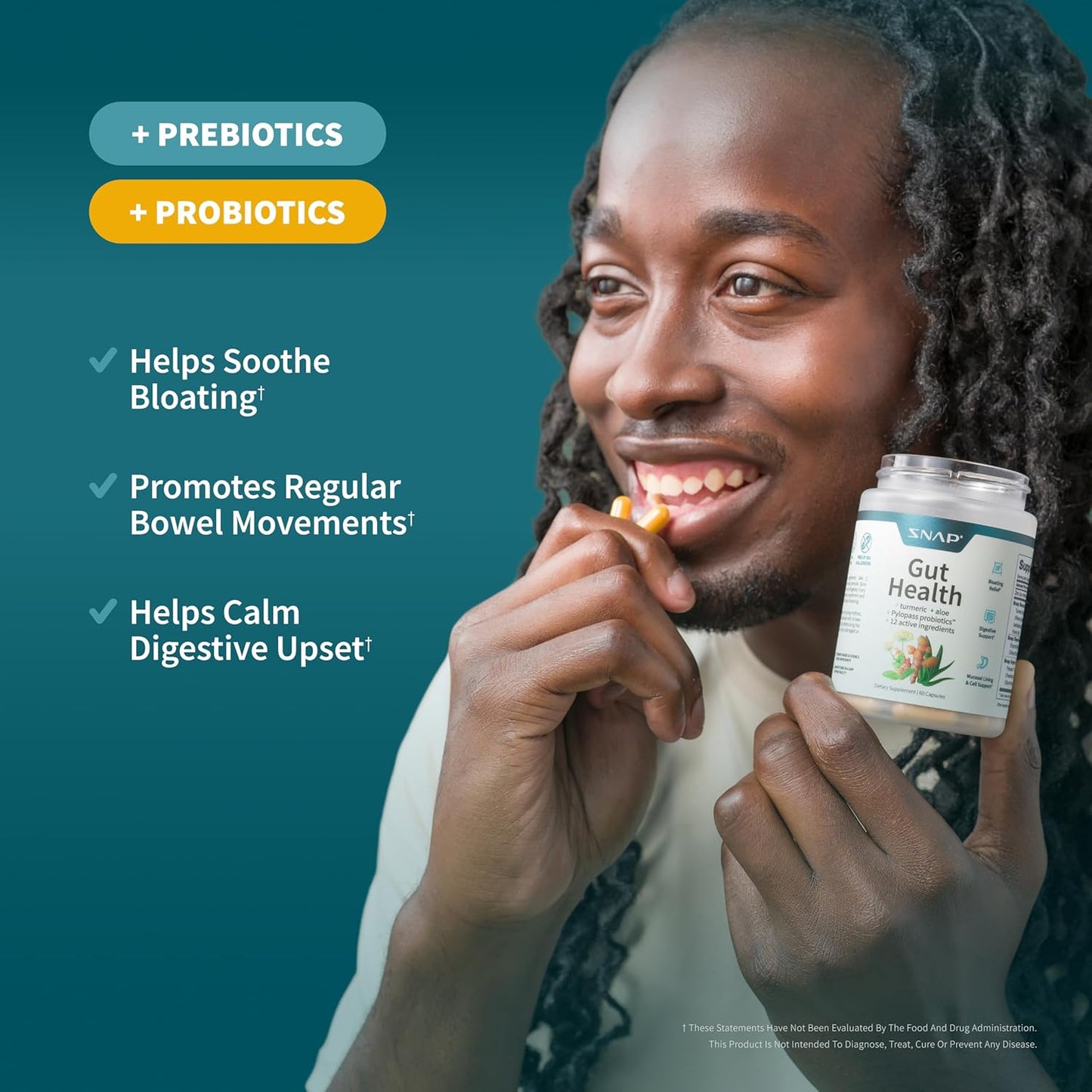 Suplementos para la salud intestinal, enzimas digestivas, prebiótic...