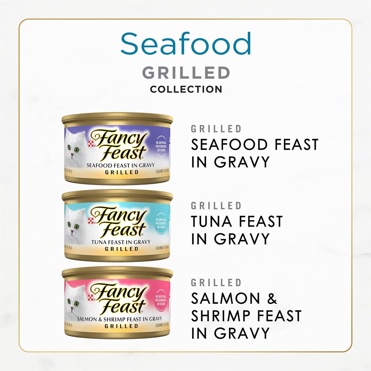Purina Fancy Feast - Comida para gatos húmeda, en salsa, enlatada y...