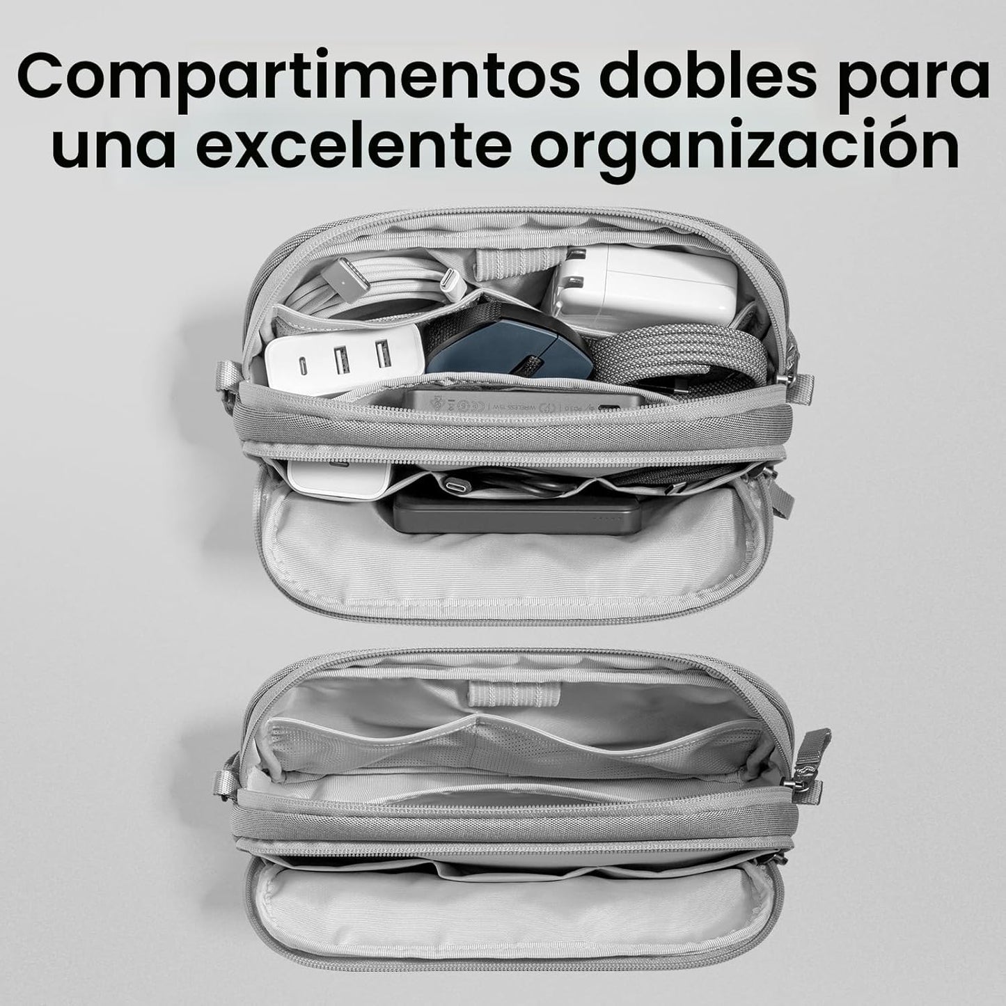 tomtoc Estuche Organizador Electrónico de Viaje, Bolsa Táctica Resi...