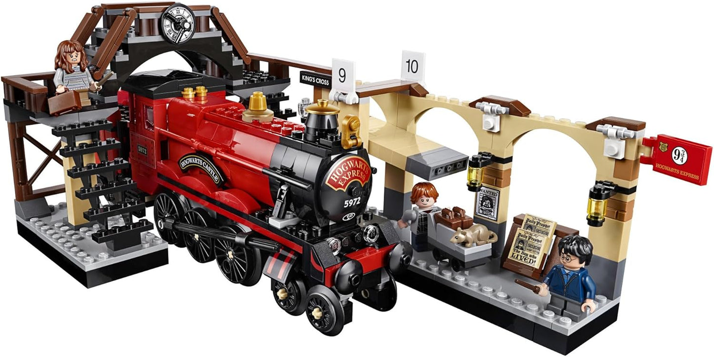 LEGO Harry Potter Hogwarts Express 75955 - Juego de construcción de tren de juguete que incluye tren modelo y minifiguras de Harry Potter, Hermione Granger y Ron Weasley (801 piezas)