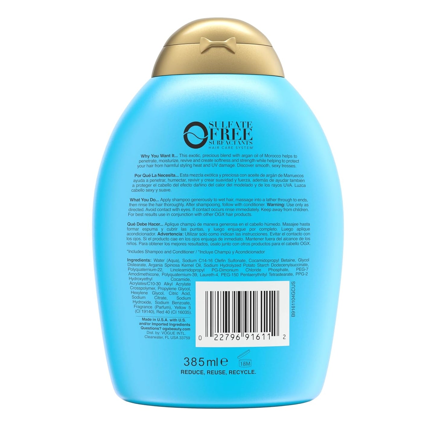 OGX Renewing +Cold Pressed Argan Oil of Morocco Champú hidratante p...