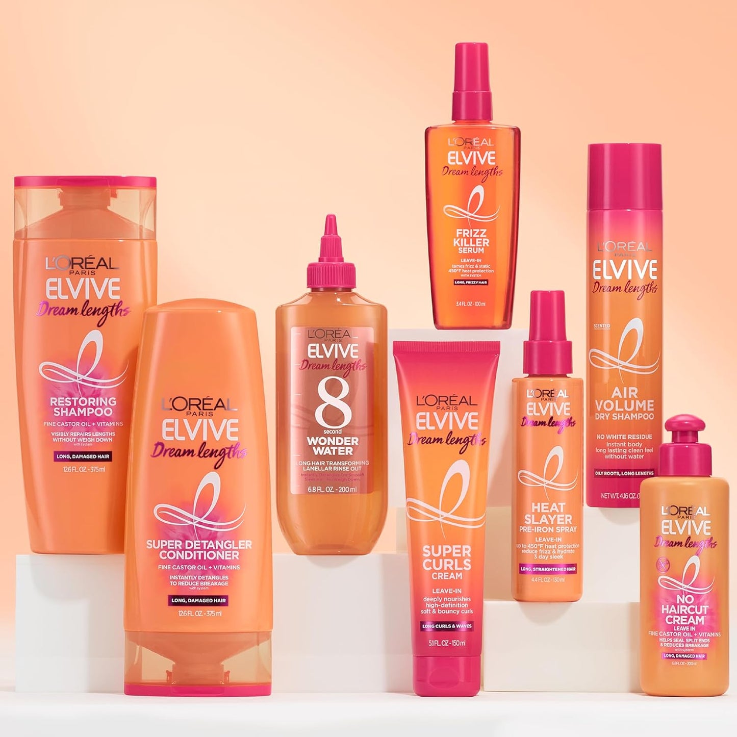 L'Oreal Paris Elvive Dream Lengths Champú Restaurador con Aceit...