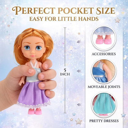 Liberty Imports Paquete de 12 Muñecas Pequeñas de Princesa Real - J...