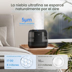 Dreo Humidificadores para dormitorio, llenado superior de 4L para h...