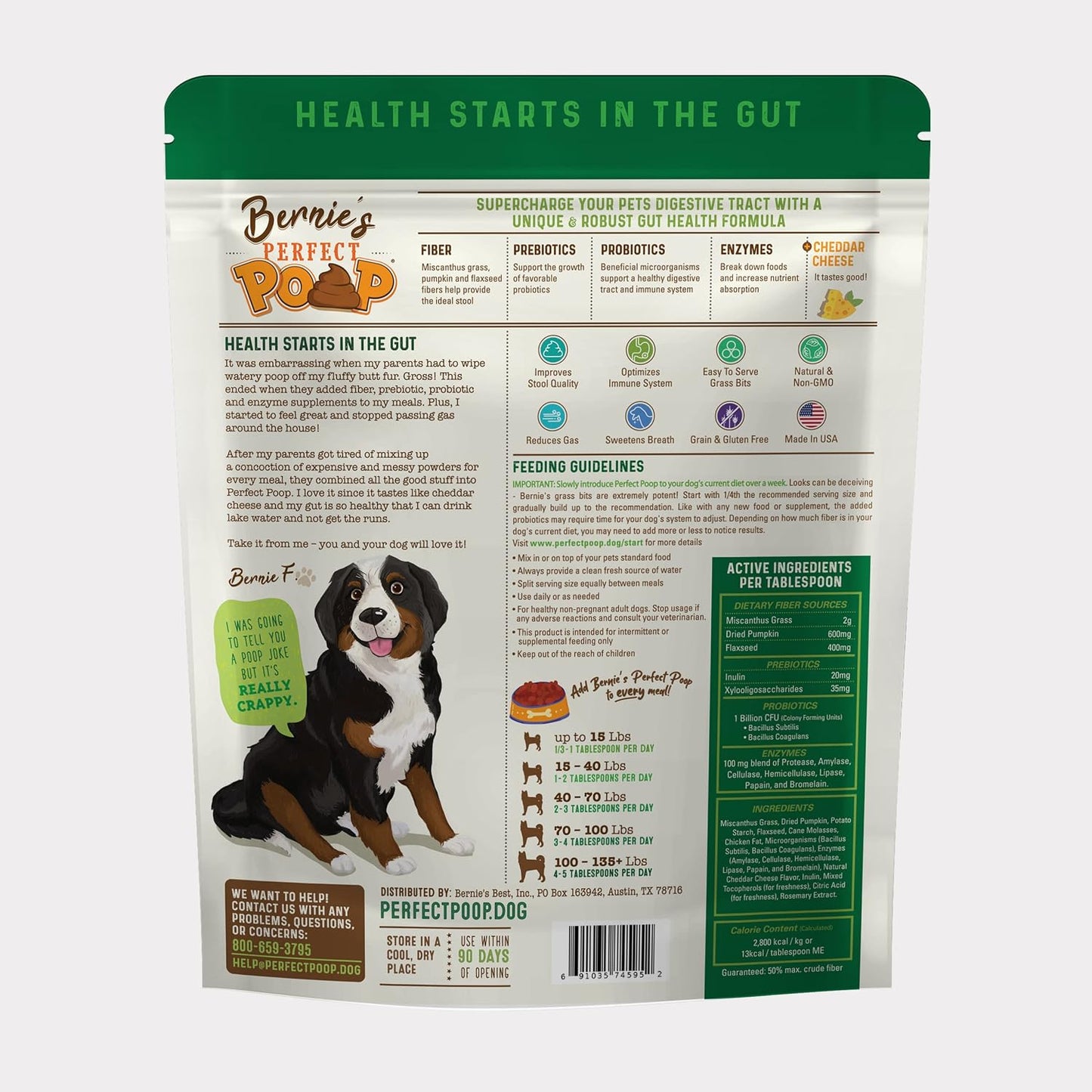 Suplemento Perfecto para Popó, Digestión y Salud General para Perro...
