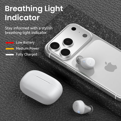 TOZO Auriculares inalámbricos A1 Bluetooth 5.3 de peso ligero en el...
