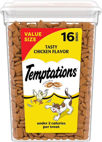 Temptations Classic Premios Crujientes y Suaves para Gatos Sabor a...
