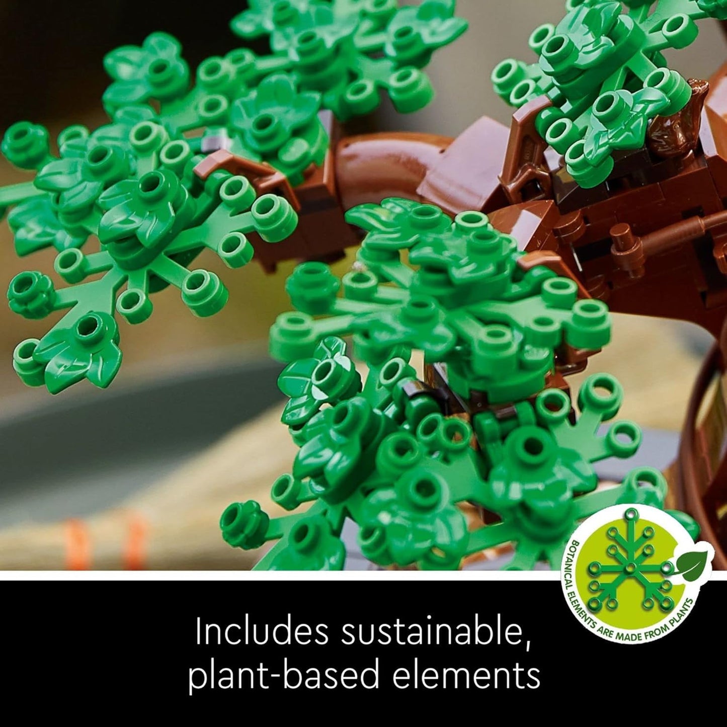 LEGO Botanicals Juego de Construcción de Árbol Bonsái - Plantas de Árbol Bonsái Artificial para Decoración del Hogar, Adultos de 18+ Años - Plantas Artificiales, Falsas para Mesa, Escritorio, Oficina
