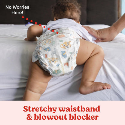 Huggies Pañales tamaño 6, pañales Little Movers para bebé, talla 6 (35+ libras), 108 unidades (2 paquetes de 54), el embalaje puede variar