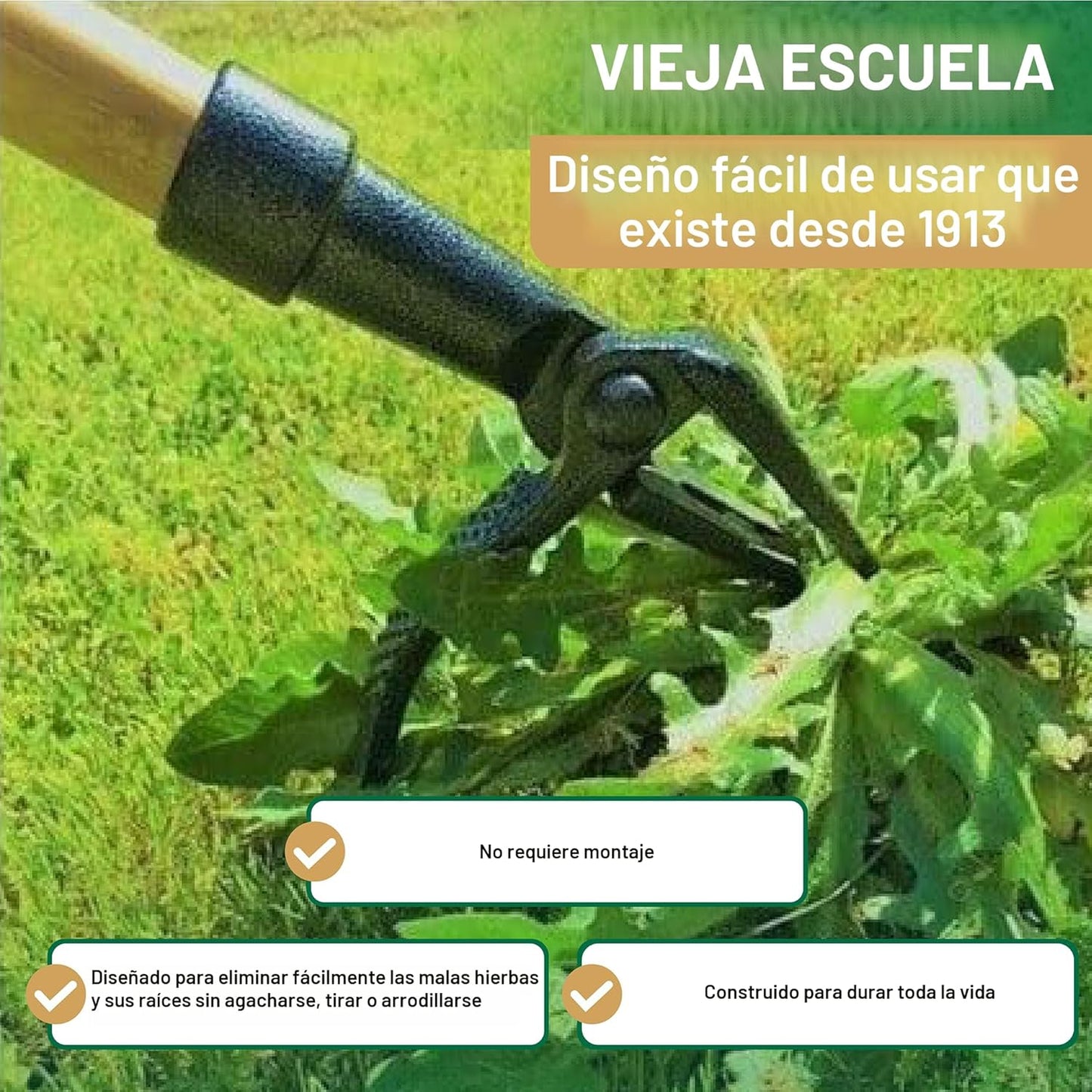 Grampa's Weeder - El extractor de malezas de pie original con m...