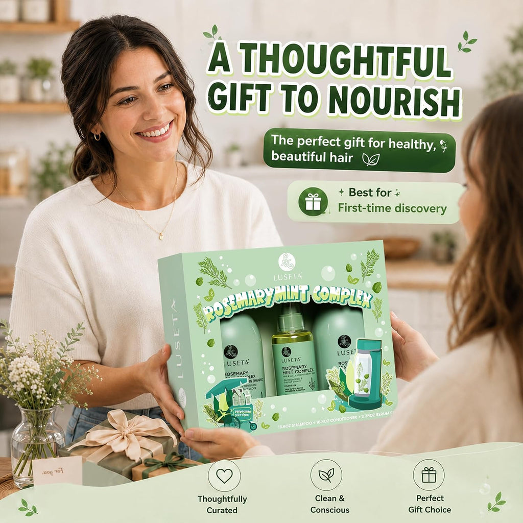 Luseta Rosemary Mint Set de regalo para mujer, cuidado refrescante...