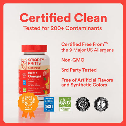Gomas de multivitaminas para niños SmartyPants - Fórmula mejorada:...