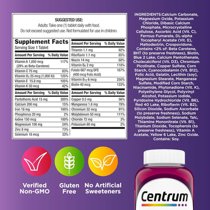 Centrum Multivitamínico para mujeres, suplemento multivitamínico\/m...