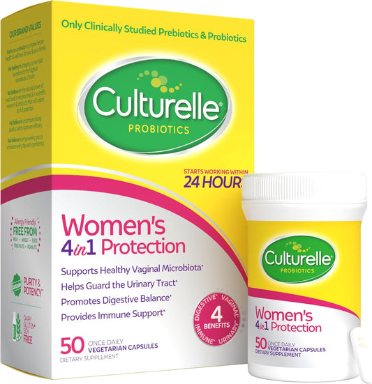 Culturelle Suplementos probióticos diarios 4 en 1 para mujeres \u20...