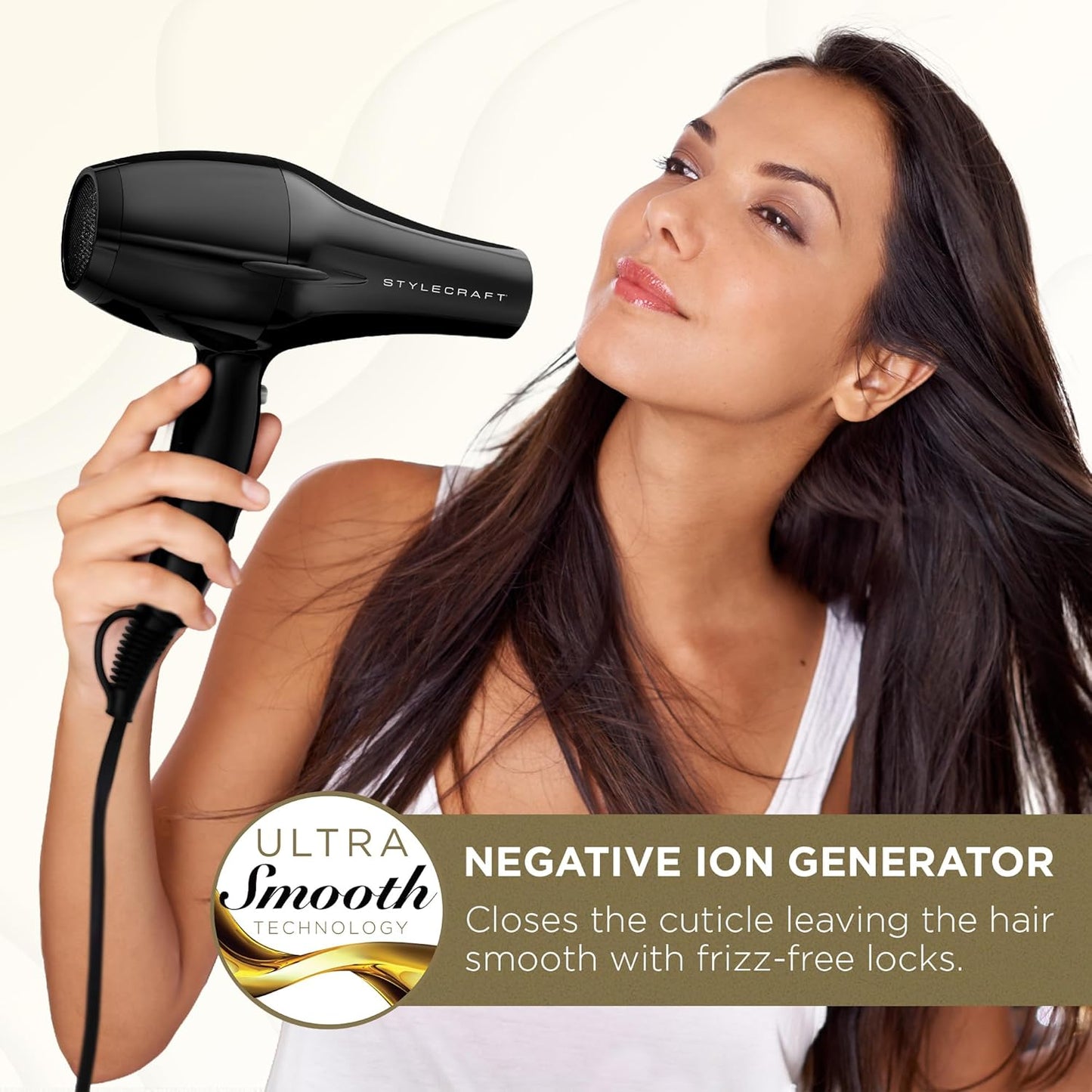 StyleCraft Peewee - Secador de fusión Tri-Plex Tech para cabello se...