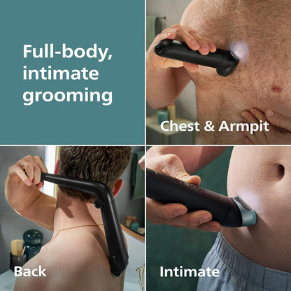 Philips Norelco Body Groomer serie 9000, recortadora íntima para us...
