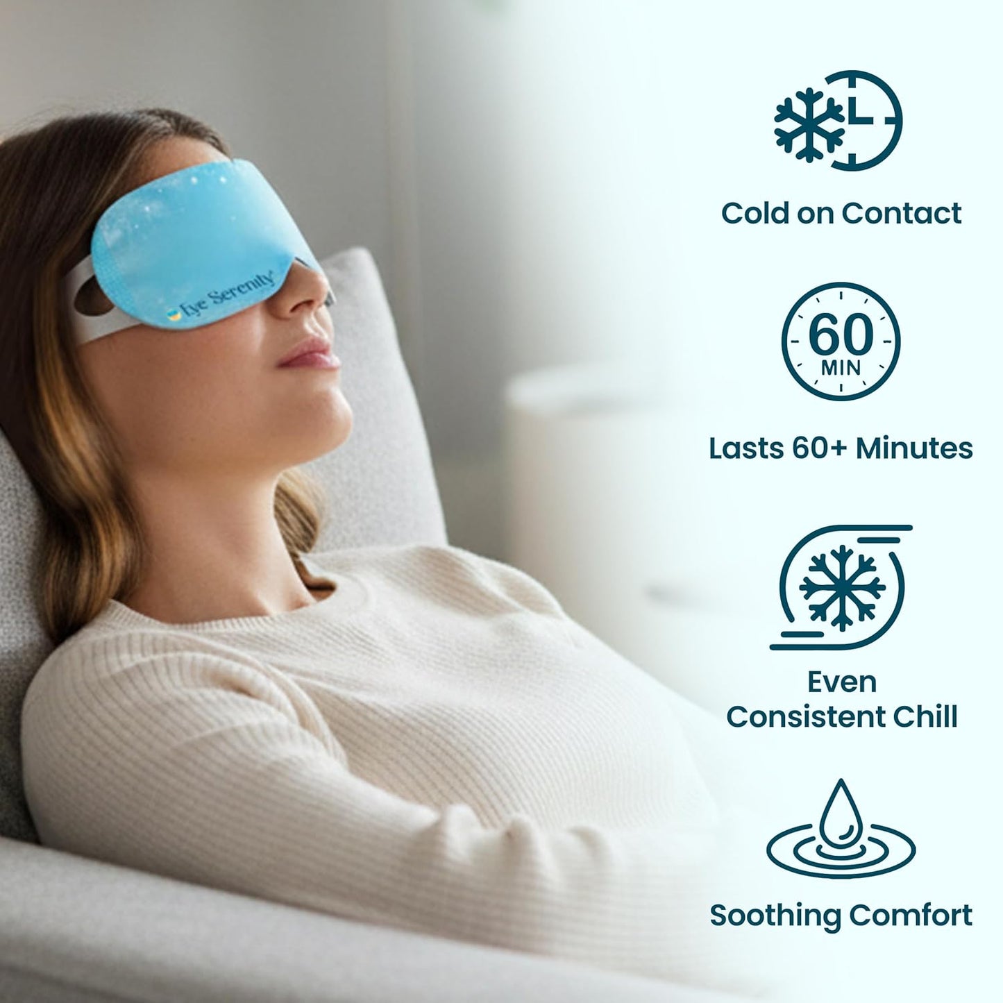 Lure Essentials CHILL - Máscara de ojos auto refrescante para debaj...