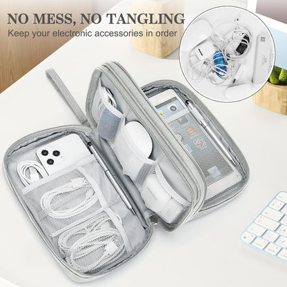 FYY Organizador grande para accesorios electrónicos, para viajes, p...
