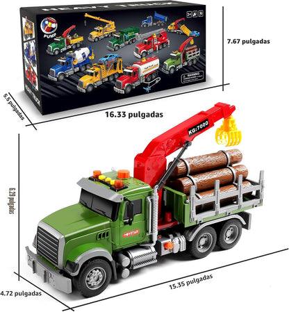 Dwi Dowellin Juguetes para niños de 3, 4, 5, 6, 7 años, camión de m...