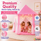 Tienda de campaña ORIAN Princess para niñas, tienda de juegos rosa...