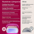 SUNUV Luz UV para uñas de gel, lámpara de gel UV LED profesional SU...