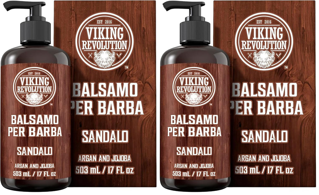 Viking Revolution Acondicionador de barba con aceites de argán y jo...