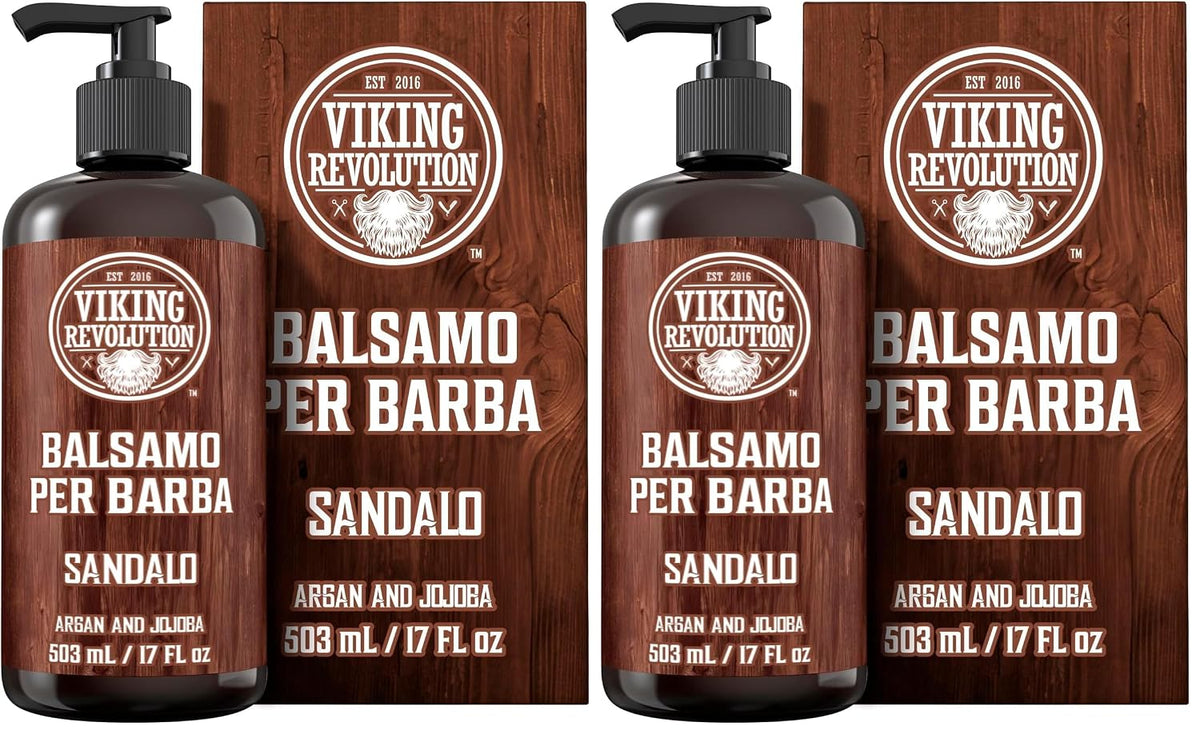 Viking Revolution Acondicionador de barba con aceites de argán y jo...