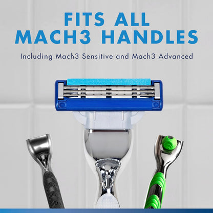 Gillette Mach3 Turbo Razor para hombres, 17 recambios de cuchillas,...