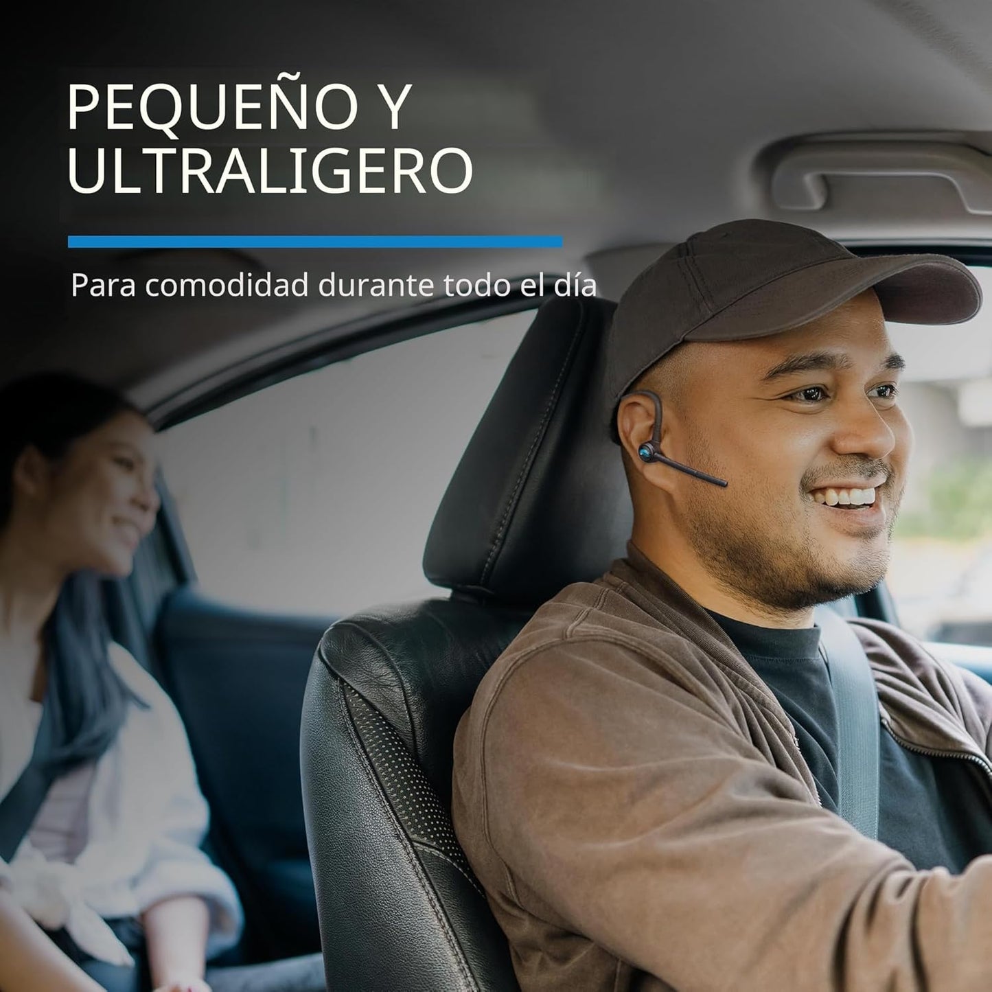 BlueParrott M300-XT SE - Auriculares inalámbricos Bluetooth mono con cancelación de ruido del 80% para trabajadores móviles y conductores de entrega, diseño compacto con protección IP54, tiempo de