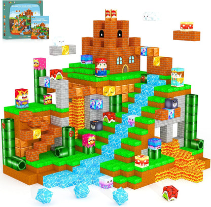 ORZbb Bloques magnéticos, juegos de construcción para niños de 3, 4...