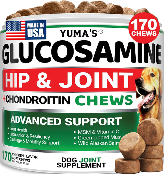 Glucosamina para perros - Suplemento para cadera y articulaciones p...
