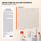 lilyeve GROWTURN Champú con cepillo de volumen 3D, biotina, crecimi...