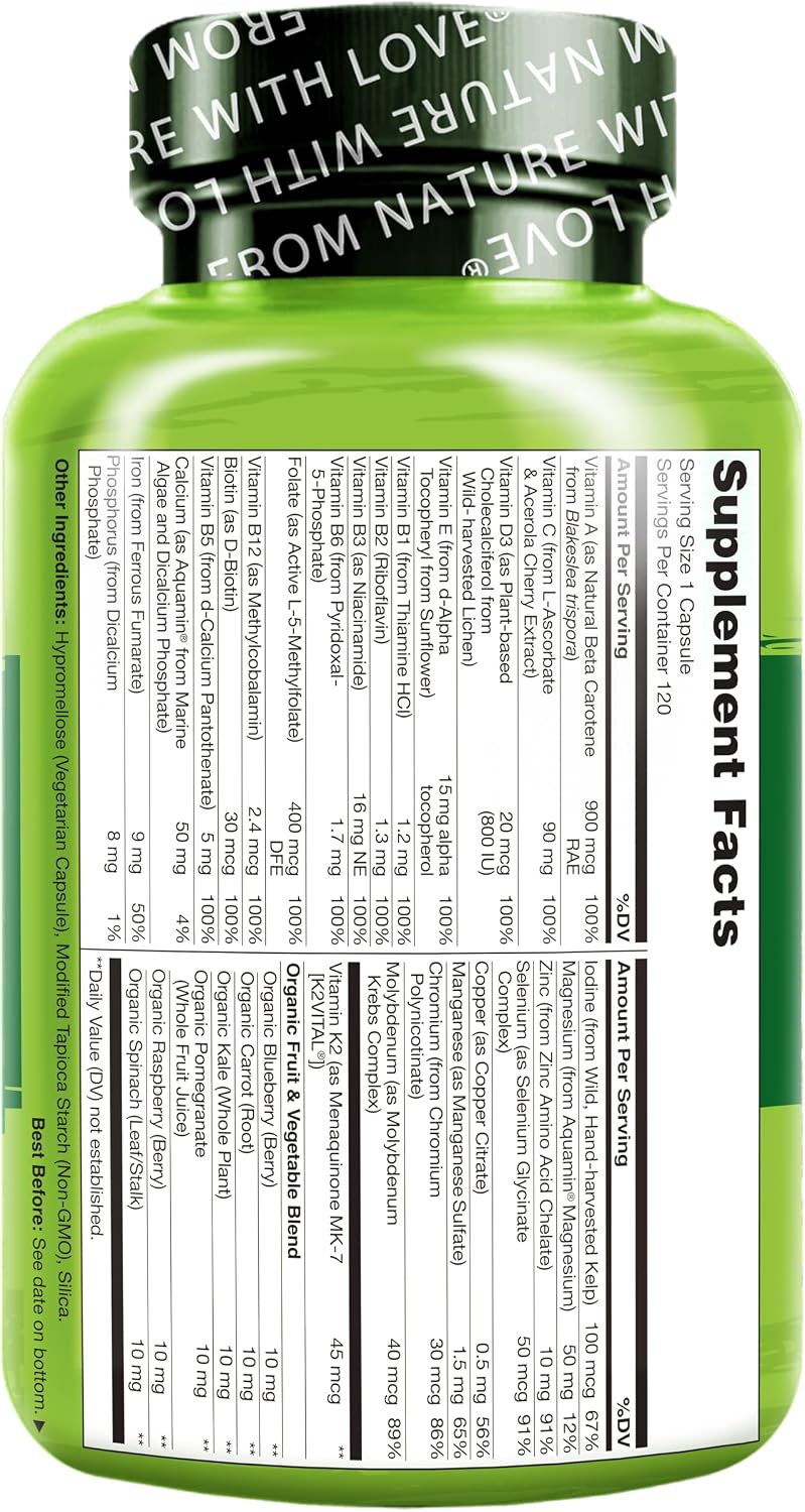Naturelo Multivitamina de un día para mujeres, 1 | Energy Support,...
