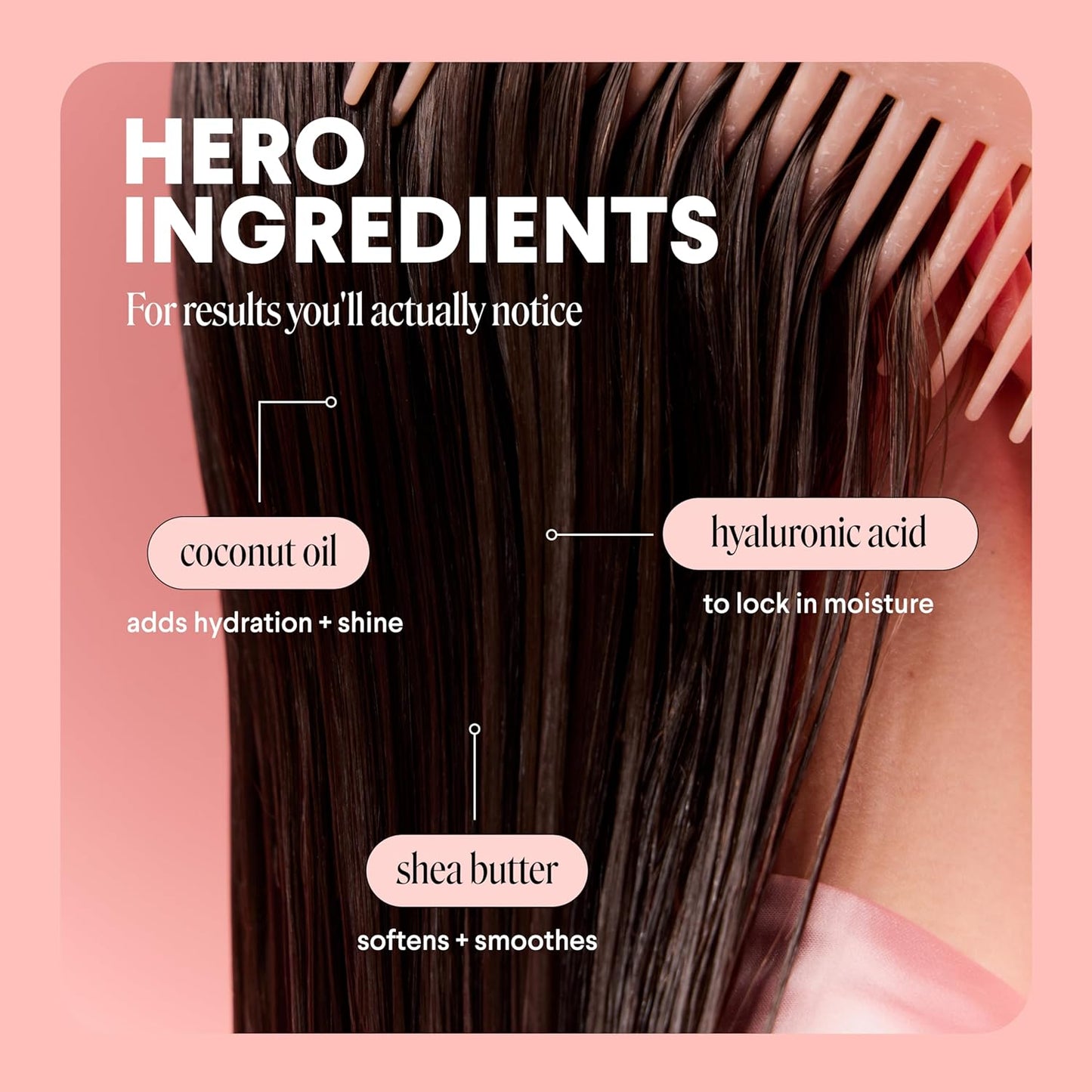 MONDAY HAIRCARE Champú hidratante + acondicionador para cabello seco, grueso, estresado y encrespado, hecho con aceite de coco, proteína de arroz, manteca de karité y vitamina E, todo natural, 12