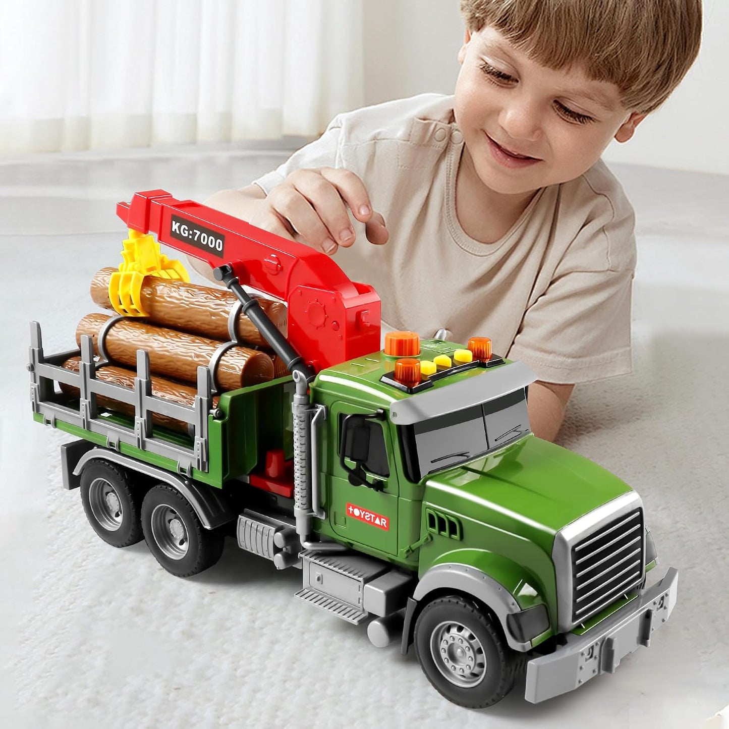Dwi Dowellin Juguetes para niños de 3, 4, 5, 6, 7 años, camión de m...