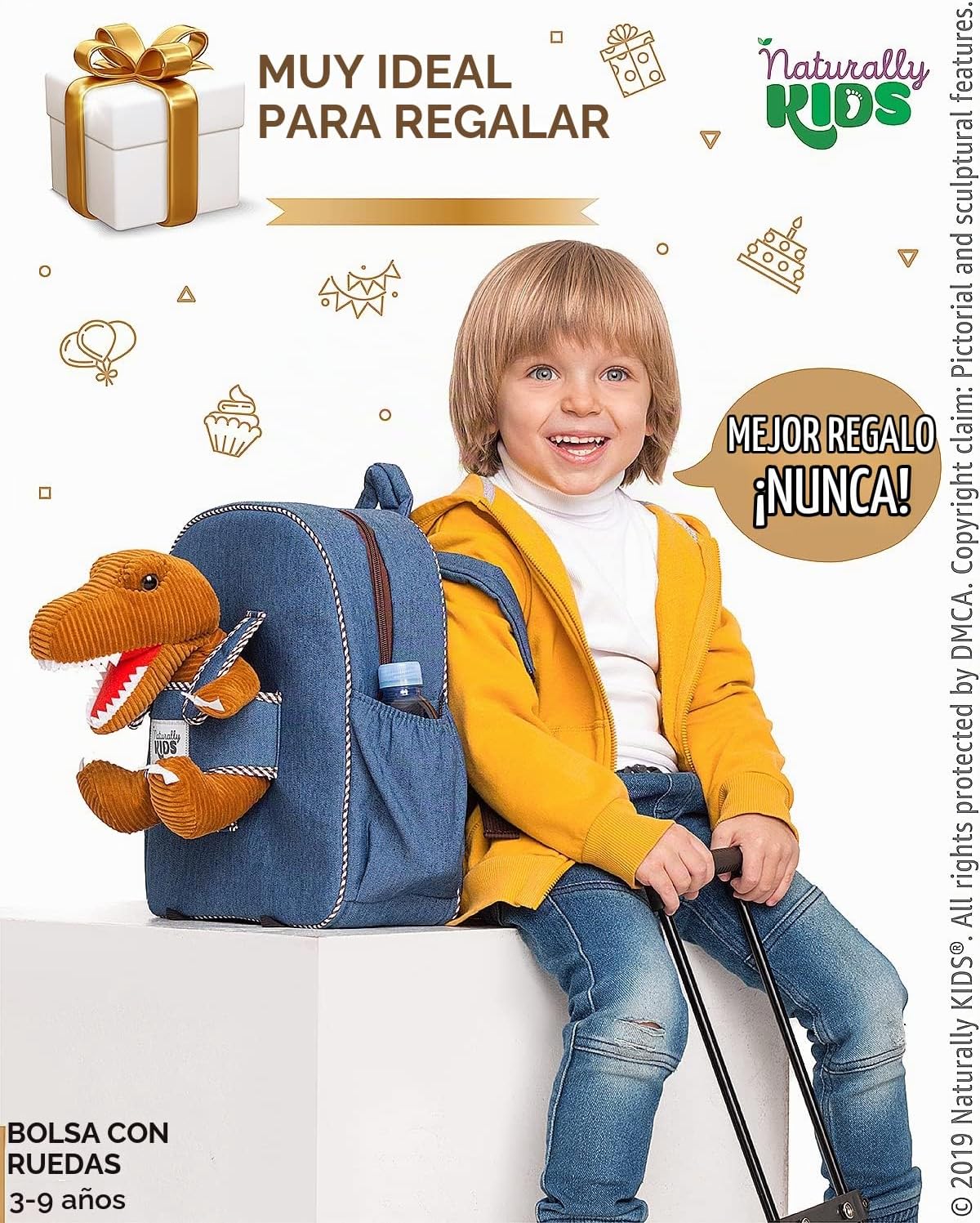Naturally KIDS Maleta para niños pequeños con. Juguete de dinosauri...