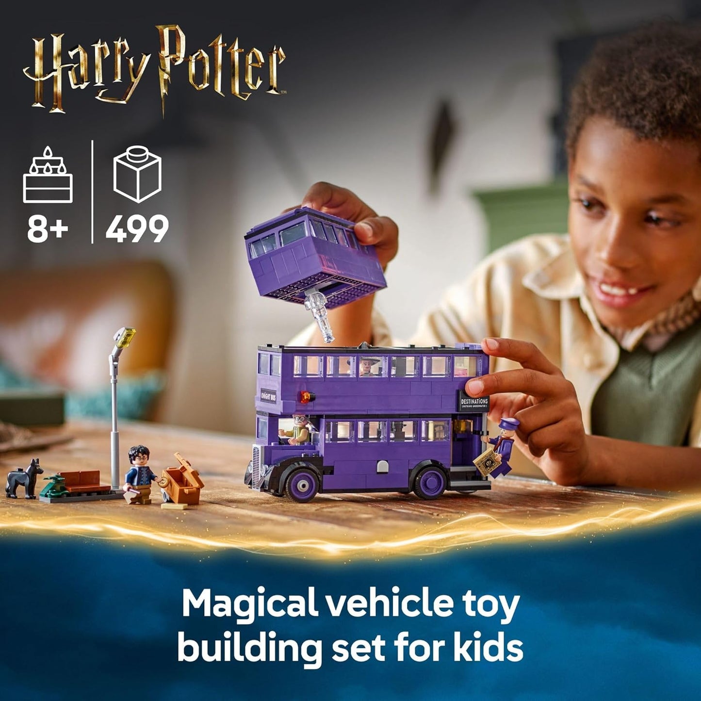 LEGO Harry Potter Knight Bus Adventure - Juguete de construcción para niños, niños y niñas, a partir de 8 años - Autobús icónico de Harry Potter y el prisionero de Azkaban - con 5 minifiguras - Idea
