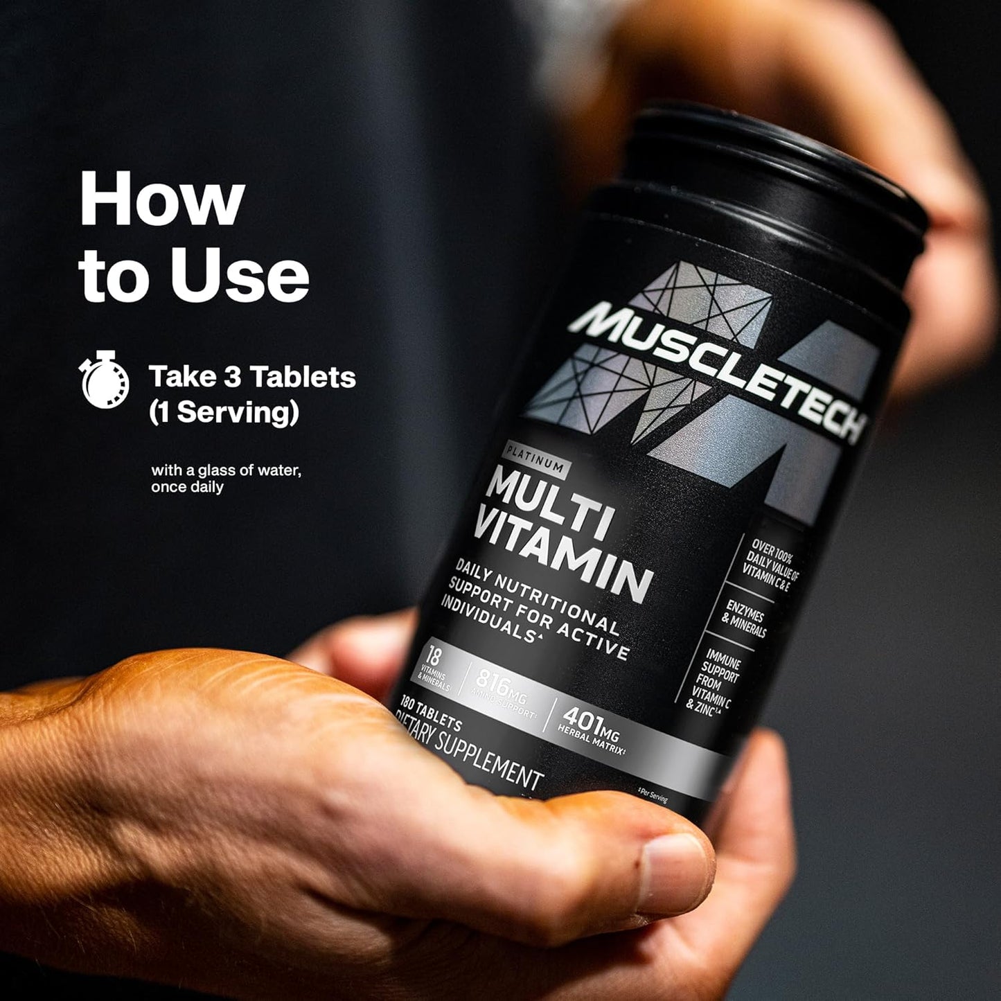 MuscleTech Platinum Multivitamins for Men &amp; Women - Suplemento...