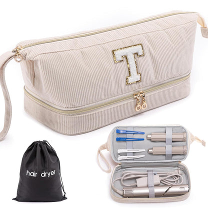 Estuche Personalizado Inicial para Secador de Pelo, Estuche de Tran...
